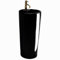 Rea Lavandino a Colonna BLANKA Black Lavabo Bagno autoportante freestanding 40 x 40 x 85 cm in Ceramica (Nero)