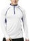 Herren Sport Quartal Postleitzahl Laufen Aktiv Fitness T-Shirts Trainieren Lange Ärmel Jersey mit Daumen Löcher Weiß L