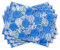 Maison d'Hermine Set di 4 tovagliette decorative in tessuto al 100% cotone, lavabili, per sala da pranzo, matrimoni, banchetti, primavera, estate, blu (Summer blue, 33 cm x 48 cm)