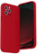 SURPHY Liquid Silicone Case for iPhone 12 Pro Max Case, Individual Protection for Each Lens Gel Rubber Full Body Thickened Design for iPhone 12 Pro Max 6.7 Inches 2020 (Red)