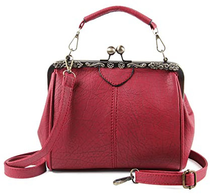 LUI SUI Damen Handtaschen Damen Top Griff Taschen PU Leder Stilvolle Tote Umhängetaschen Geldbörse Rot