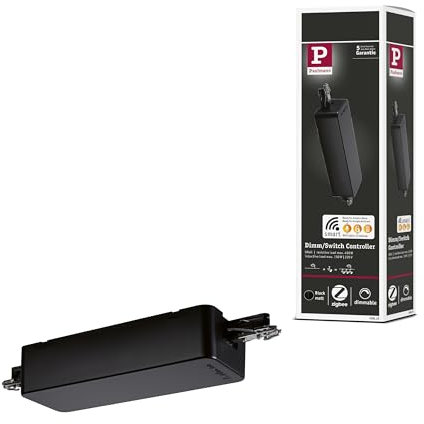 Paulmann URail ZB Dimm/Switch max400W Sw m KST 96815 Hochvolt-Schienensystem-Komponente Schwarz (mat