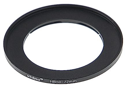 vhbw Filter-Adapterring 72mm kompatibel mit Hasselblad B50 Bajonett Kamera, Digitalkamera Objektive - matt-schwarz