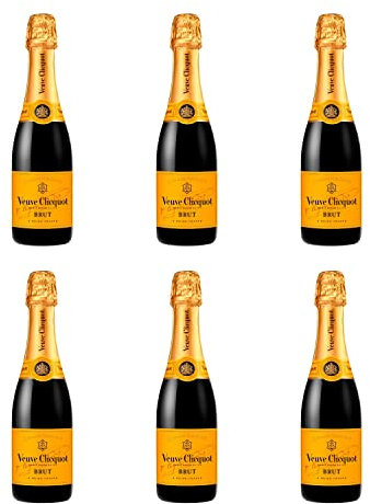 Veuve Clicquot Yellow Label Brut Champagne 37.5cl - Pack of 6 | 12% ABV