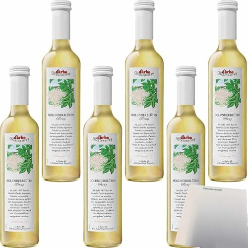 usy Bundle für Darbo Fruchtsirup Holunderblüten 6er Pack (6x0,5l Flasche) + usy Block