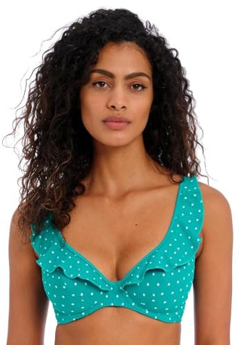 Jewel Cove High Apex Bikini Top Marine Green 32FF