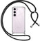 Pnakqil Collier Coque pour Samsung Galaxy S23 avec Cordon, Réglable Lanyard Housse Transparente Silicone Anti-Chute Etui pour Samsung S23 6.1 Pouces, Ètuis à Bandoulière, Noir