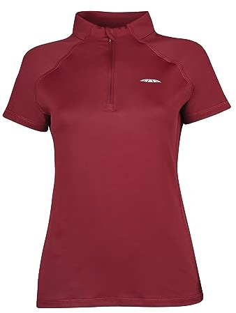 WeatherBeeta Prime Short Sleeve Top, Maroon, Ladies Medium