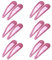 ZEVONDA Glitzer Haar Schnappclips - Metall Haarspangen Bunte Glitzer Pailletten Haarspangen Haarspangen Haarspangen Haarstyling Zubehör für Kleinkinder Kinder Mädchen Frauen, Rose Rot *12