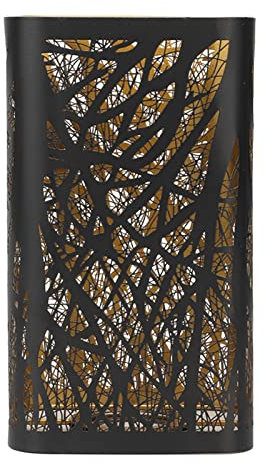 Tree Shadow Lamp Shade - Hollow Metal Lampshade for Table and Floor Lights, Black