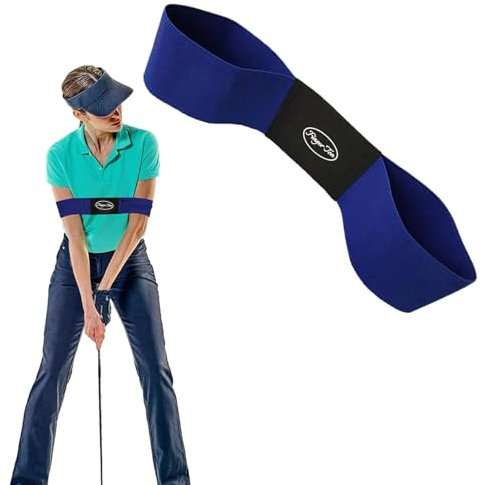 Golf Swing Training Aids, Golf Swing Trainer, Arm Band Trainer Value Pack, Golf Training Aids Professional Motion Posture Correction for Men Women Kids (Golf Swing Band-Blue)