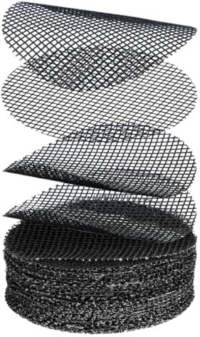Tampon de Maille de Drainage des -Paquet de 50 tampons de Maille de Trou de Pot de Fleur, Maille de Pot Robuste | Maille de Drainage de Jardin Respirante, grilles de Fond de Pots pour s