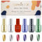 Gireatick 6 colors Metallic Nail Polish, Magic Semi-Mirror Effect Long Lasting Nail Varnish 6pcs (A, 6PCS)