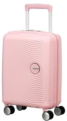 American Tourister Soundbox Mini - Kinderkoffer 47 x 32 x 21 cm, 22 L - Hartschalen Handgepäck Trolley, passend für die meisten Airlines inkl. EasyJet - Leichtgewicht mit 4 Rollen, Pastellrosa