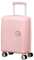 American Tourister Soundbox Mini - Kinderkoffer 47 x 32 x 21 cm, 22 L - Hartschalen Handgepäck Trolley, passend für die meisten Airlines inkl. EasyJet - Leichtgewicht mit 4 Rollen, Pastellrosa