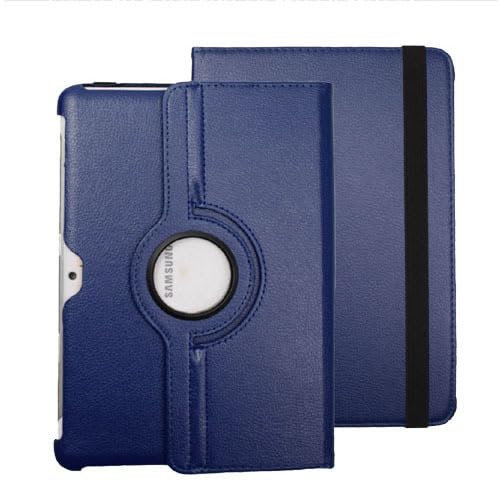 Funda para tablet Samsung Galaxy Tab 2 de 10.1 pulgadas (GT-P5100 GT-P5110 GT-P5113), función atril giratoria de 360 grados, funda protectora completa (azul)