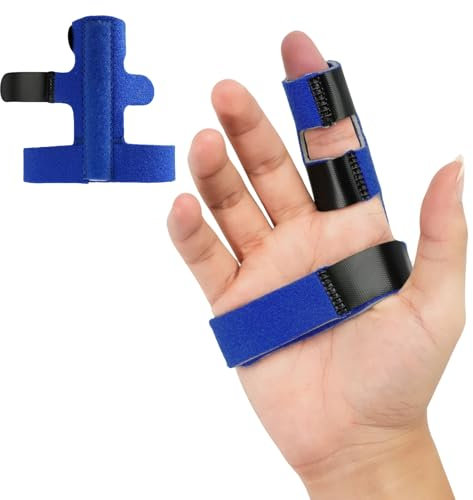 Wepai Fingerschiene, verstellbare Fingerstütze für kleinen Finger,Ringfinger, Mittelfinger,Zeigefinger, Fingerunterstützung,Fingerbandage (1 Stück)