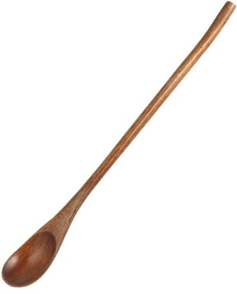Cabilock Cuchara De Madera Japonesa Larga Cucharas para De Madera Polvo para Cocina y Diaria