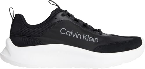 Calvin Klein Damen Runner Sneaker Light Eva zum Schnüren, Schwarz (Black/Pearl Grey), 35