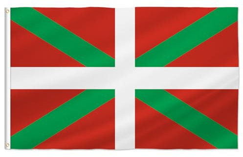 PTEROSAUR Bandera del País Vasco, banderas de las comunidades autónomas vascas de 3 x 5 pies (País Vasco, 3 x 5 pies)