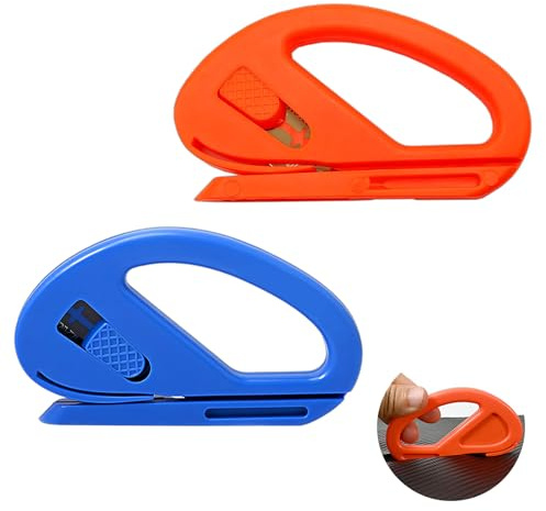 Cyberwork 2 Pcs Coupe-Papier Cadeau, Coupe-Papier de Rechange Tranchantes et Réutilisables, Idéal pour Découper le Papier Cadeau pour Noël, les Anniversaires et Diverses Fêtes