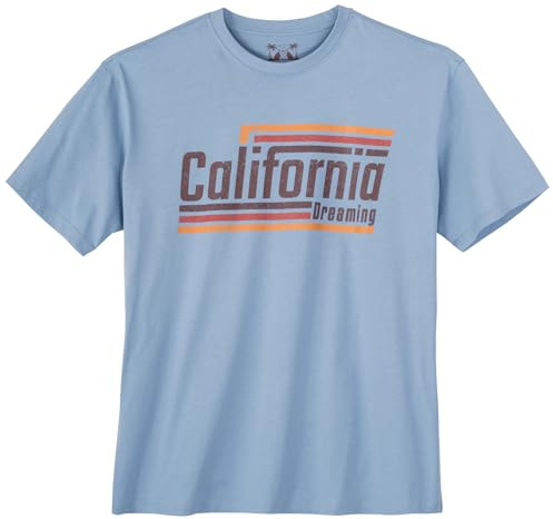 Calm Beach Übergrößen T-Shirt gelb California Dream
