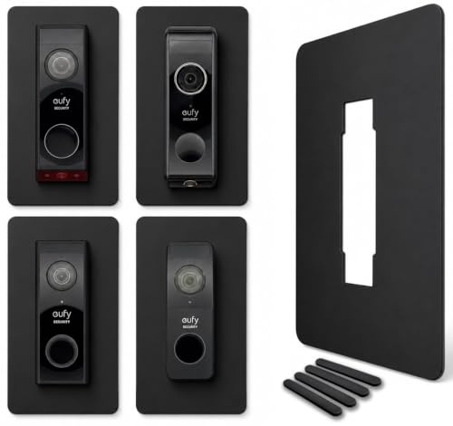 Baron Design | Blende Schwarz passend für Eufy Klingel E340 S330 S220 | Klingelschild Abdeckung | Zubehör für Halterung Video Türklingel mit Kamera (auch C31 C30 Dual 2k HD FHD)