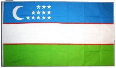 Flaggenfritze Fahne/Flagge Usbekistan + gratis Sticker