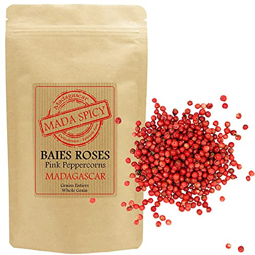 Baies roses qualité gourmet de Madagascar 100grAgriculture Durable sachet refermable.