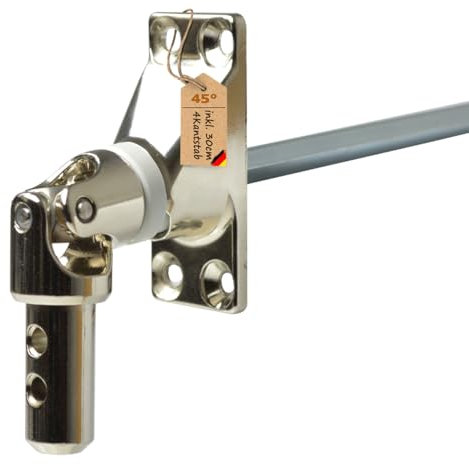 Rolladen Gelenklager 45° Lager Getriebe für Rolladen Rolladenlager Rolladen Kurbelgetriebe Gelenklager Kurbelgelenk Gelenkplatte Gelenkkurbel Rolladengelenk 45 Grad 22x52 mm 4Kant 6mm 12 mm Zapfen