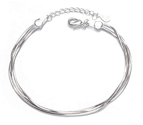 Kim Johanson Edelstahl Damen Fußkettchen *Verschiedene Modelle* in Silber | Fußkette mit Kugeln, Coins & Zirkonia | Fußband Rostfrei & Wasserfest | Frauen Boho Schmuck | Verstellbar inkl Schmuckbeutel