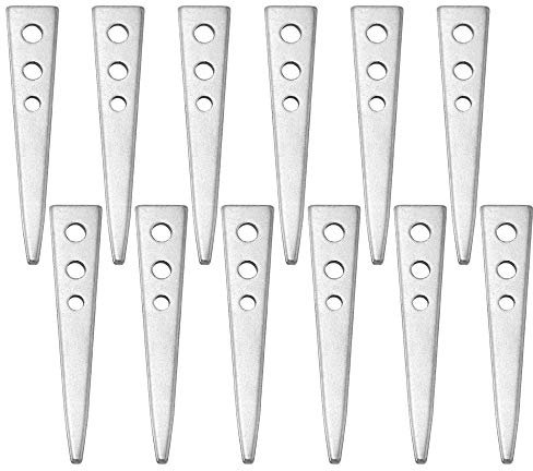 12 Pcs Traditional Hammer in/Drive in Vine Eyes, 80mm/3.15, 3 Holes