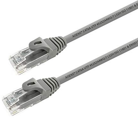 LATIGUILLO AISENS RJ45 UTP CAT6A 10M GRIS A145-0330