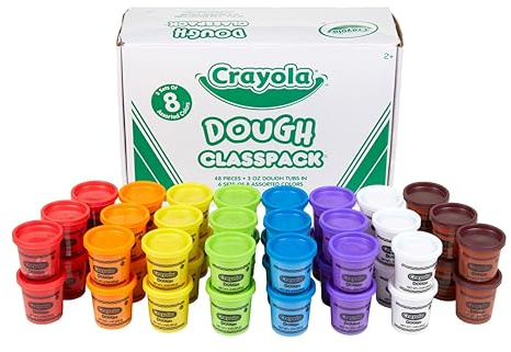 Crayola Dough Classpack - 8 Assorted Colors (48 Count), 3oz Kids Dough, Classroom Supplies for Teachers & Art Projects, Nontoxic, Ages 3+