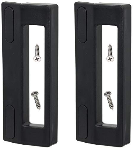 Spares2go Manija universal para puerta, compatible con Frigidaire, Daewoo y Servis para frigorífico congelador (paquete de 2, 190 mm, negro)
