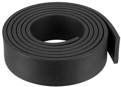 sourcing map Solide Rechteck Gummidichtung Streifen 20mm Breit 3mm Dick, 1Meter lang Schwarz
