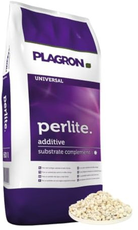 Weedness Plagron Perlite 10 Liter - Perlite für Pflanzen Drainage Vulkangestein Anbau Blumenerde Erde Substrat