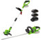 Coupe Bordure + Taille Haies sans fil + 2 Batteries 2AH + Chargeur + Jeu de 20 lames pack 20V VITO EGO LI