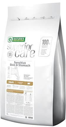 Nature's Protection Superior Care Trockenfutter für Hunde mit empfindlicher Haut und Magen - Hundefutter Trocken Getreidefrei für Kleine & Mini Rassen mit Lamm, Erwachsene Hunde, 10kg