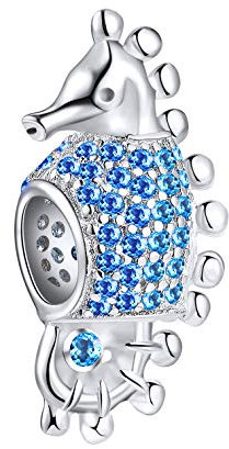 NINGAN Charm Ciondolo per Bracciali Pandora Argento 925 Abalorio Bead Charm da donna