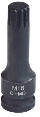 Douille longue à choc XZN M16 - carré 1/2