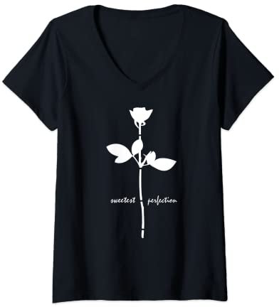 Damen Süße Perfektion – weißes Design. T-Shirt mit V-Ausschnitt