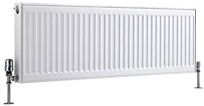 Milano Compact White Type 22 Horizontal Double Panel Convector Radiator - 400mm x 1600mm