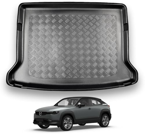 NOMAD Boot Liner for Mazda MX-30 (2020+) Tailored Protector Waterproof Tray | Raised Edges Accessory Boot Mat Easy Install Pet Friendly All-Weather Custom Fit Trunk Mat Cargo Floor Liner Protector Tray