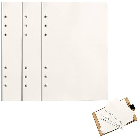 Nachfüllpapier, 135 Blätte Nachfüllbar Notizpapier, 6 Löcher Blanko Füllpapier, für Notizbücher, Skizzieren, Zeichnen, A6