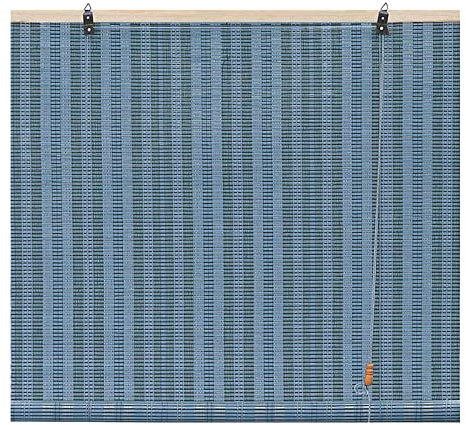 DUYULIANG Bambusrollo Raffrollo Fenster Rollo Jalousien Aus Bambus 6 Farben, Sonnenschutz Sichtschutz Belüftung Wärmeschutz, Leicht Zu Reinigen, Bambusvorhang, Sonnenschutz Rollo Bambus In Natur
