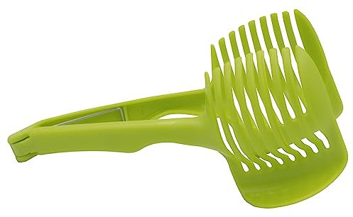 Fruit and Vegetable Slicer Holder Universal Tomatoes Onions Potatoes Eggs Lemons Easy to Use Kitchen Aid Gadget Gift Idea Barbecue Vegetable Slices Cutting Better Smart