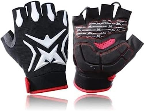 CIRC Bike Gloves Cycling Gloves Half Finger Bike Gloves Men Summer Bicycle Gym Non-slip Sports Gym Gloves,F,M,Remarkable88