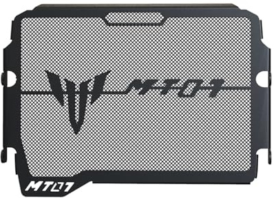 Couvercle de Protection de calandre de Moto MT-07 FZ-07, Compatible avec MT07 FZ07 2018 2019 2020 2021 2022 2023 2024 MT 07 FZ 07 (Color : Black)