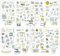 225 Motive Sticker Geburtstag, Sticker Set für Geburtstag aus PP-Material, Sticker Fotoalbum zum Geburtstagsdekoration, Geburtstag Sticker Set für Gästebuch Party Dekoration, DIY Karten, Fotoalbum
